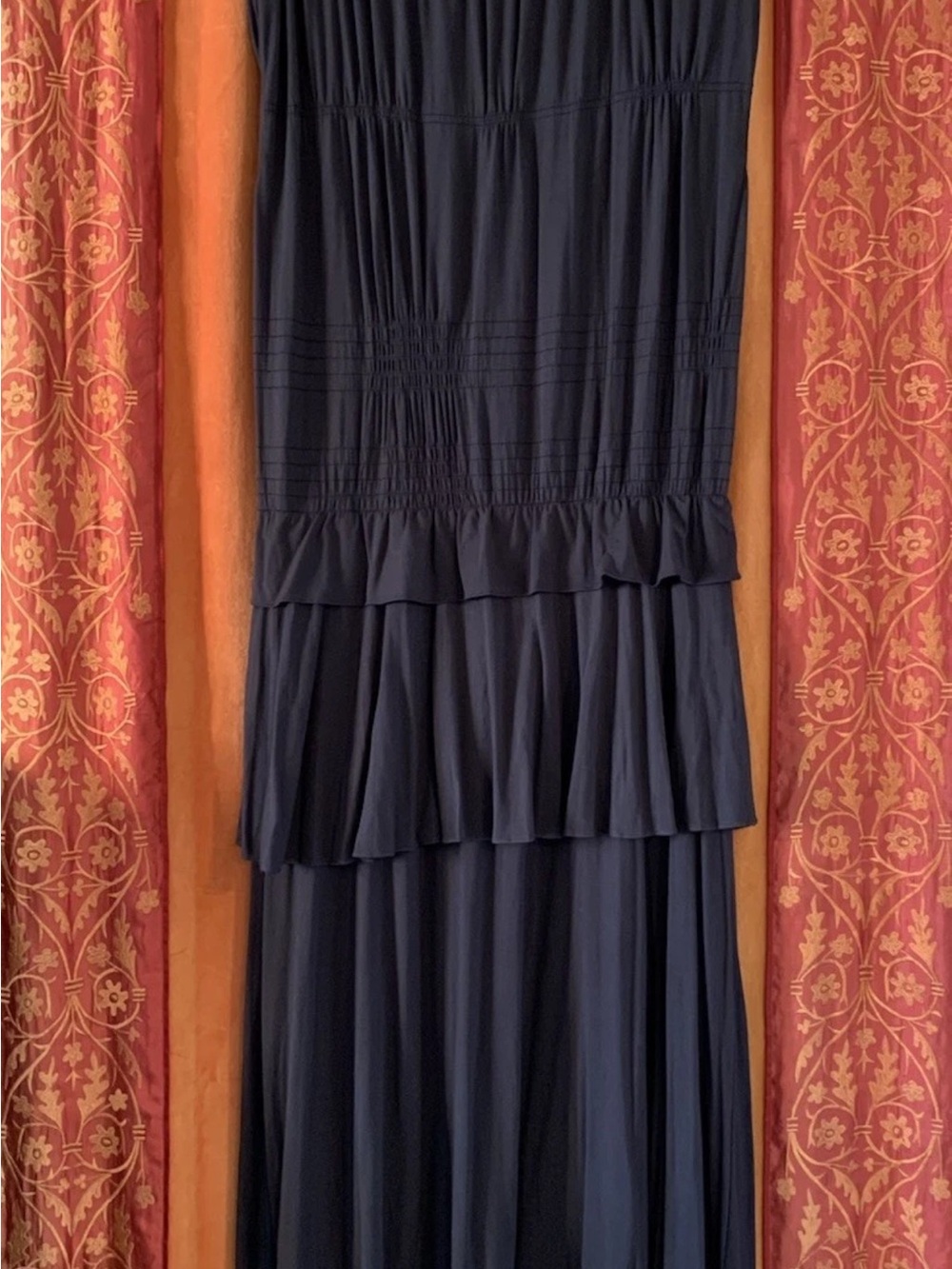 Rebecca Taylor Black Tiered Dress - Picture 7 of 11
